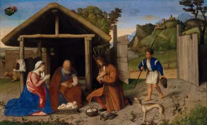 Vincenzo Prints: The Adoration of the Shepherds, probably after 1520. Creator: Vincenzo Di Biagio Catena