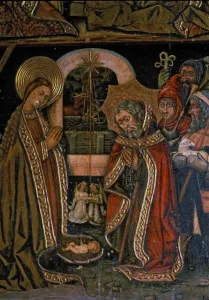 Adoration of the Shepherds, side table of the altarpiece of Saint Michael