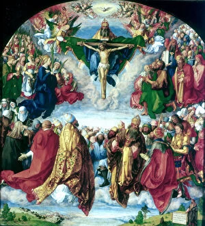 Spirituality Gallery: The Adoration of the Trinity (The Landauer Altarpiece), 1511. Artist: Albrecht Durer