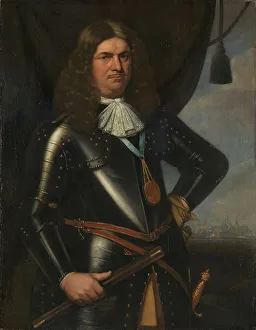 Zeeland Netherlands Prints: Adriaen Banckert (c 1620-1684), Vice Admiral of Zeeland, 1673. Creator: Hendrick Berckman