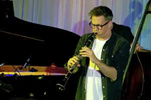 Adrian Cox (Guest), Joe Farnsworth-Sara Hanahan Quartet, Watermill Jazz Club, Dorking, Surrey, 2024 Creator: Brian O'Connor. Adrian Cox (Guest), Joe Farnsworth-Sara Hanahan Quartet, Watermill Jazz Club, Dorking, Surrey