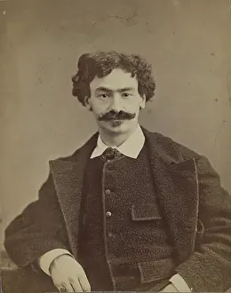 Overcoat Prints: Adrien Marx, Figaro, 1861-1869. Creator: Nadar