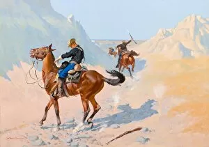 American West Gallery: The Advance-Guard, or The Military Sacrifice (The Ambush), 1890