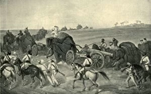Advance Gallery: The Advance of the Siege Train to Delhi, 1857, (1901). Creator: George Francklin Atkinson