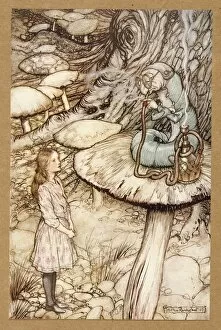 Advice from a Caterpillar, from Alices Adventures in Wonderland, by Lewis Carroll, pub