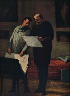 Cairns Collection: Advice to a Young Artist, 1865-1868. Artist: Honore Daumier