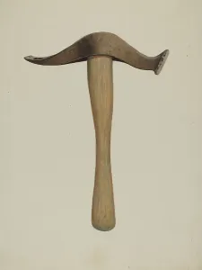 Double Headed Prints: Adze, c. 1940. Creator: Dana Bartlett