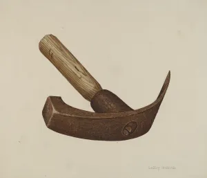 Carpentry Gallery: Adze, c. 1941. Creator: LeRoy Griffith