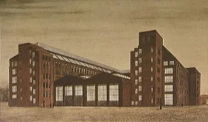 Behrens Gallery: AEG High Tension Factory, Berlin. Artist: Behrens, Peter (1868-1940)
