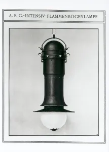 Behrens Gallery: AEG Intensive Flame Arc Lamp. Artist: Behrens, Peter (1868-1940)