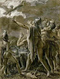 Girodet De Roucy Trioson Gallery: Aeneas and his followers in Latium, 1791-1793. Creator: Girodet de Roucy Trioson, Anne Louis
