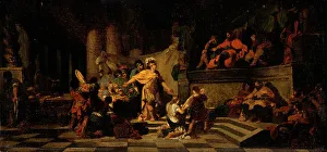 Aeneas Offering Presents to King Latinus and Asking Him for the Hand of His Daughter, 1778. Creator: Jean-Baptiste Regnault