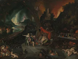 Hell Prints: Aeneas and the Sibyl in the Underworld, 1630s. Creator: Jan Brueghel the younger