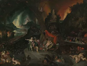Inferno Gallery: Aeneas and the Sibyl in the Underworld, 1630s. Creator: Jan Brueghel the younger