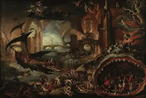 Aeneas and the Sibyl in the Underworld, Early 17th century. Creator: Swanenburgh, Jacob Isaacszoon van (1571-1638)