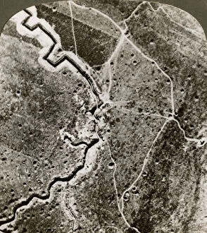 Images Dated 9th April 2009: Aerial photograph of the German lines, World War I, 1914-1918.Artist: Realistic Travels Publishers