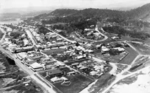 Bain Prints: Aerial shot of Tweed Heads, New South Wales, 1922. Creator: Jack Bain
