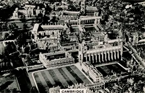 Kings College Prints: Aerial view of Cambridge, 1939