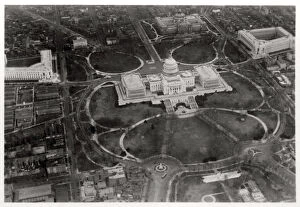 Capitol Gallery: Aerial view of the Capitol, Washington DC, USA, from a Zeppelin, 1928 (1933)