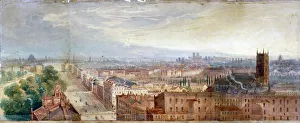 George Robert Prints: Aerial view of Knightsbridge, London, c1845. Artist: George Robert Vawser