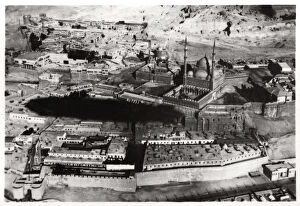 Images Dated 25th November 2009: Aerial view of the Mosque of Muhammad Ali Pasha, Cairo, Egypt, from a Zeppelin, 1931 (1933)