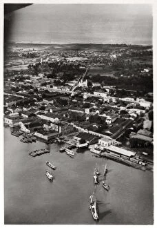 Aerial view of Natal, South Africa, from a Zeppelin, 1930 (1933)