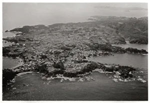 Count Ferdinand Von Prints: Aerial view of Oginohama, Japan, from a Zeppelin, 1929 (1933)