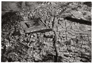 Cairo Prints: Aerial view of Old Cairo, Egypt, from a Zeppelin, 1931 (1933)
