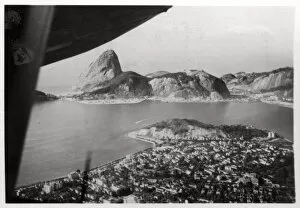 Images Dated 25th November 2009: Aerial view of Rio de Janeiro, Brazil, from a Zeppelin, 1930 (1933)