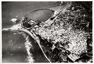 Harbour Gallery: Aerial view of Tangier, Morocco, from a Zeppelin, 1930 (1933)