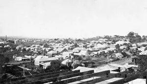 Neighbourhood Prints: Aerial views looking over Ipswich
