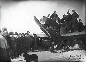Crowd Collection: Aerosleds on the Ob, 1880. Creator: GP Putintsev