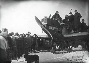 Aerosleds on the Ob, 1880. Creator: GP Putintsev