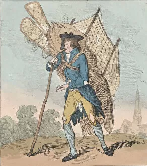 Aerostation out at Elbows, or The Itinerant Aeronaut, September 5, 1785