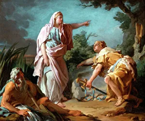 Theseus Prints: Aethra Showing her Son Theseus the Place Where his Father had Hidden his Arms 