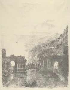Etna Prints: Aetna Over Taormina, 1913. Creator: Joseph Pennell