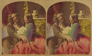 Pledge Prints: Affection's Pledge. 1860s. Creator: Joseph John Elliott