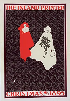Bradley William H Prints: Affiche américaine pour l Inland Printer (Christmas 1895)