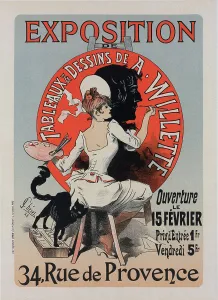 Posters Prints: Affiche pour l l'Exposition de Tableaux et Dessins de A