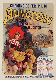 Affiche pour la Compagnie P.-L.-M. L'Auvergne, c1899. Creator: Jules Cheret. Affiche pour la Compagnie P.-L.-M. L'Auvergne, c1899. Creator: Jules Cheret