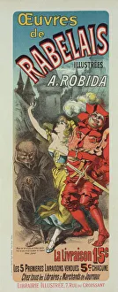 Alcofribas Prints: Affiche pour la publication des oeuvres de Rabelais'. c1898. Creator: Jules Cheret
