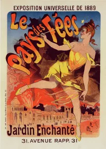 Firework Prints: Affiche pour l'Exposition Universelle de 1889 : Le Pays de Fées