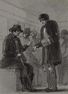 Nonsense Prints: Afflicted with the Jim-Jams, 1872. Creator: Alfred Jacob Miller