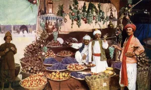 Fruit Stall Prints: Afghan produce, c1924. Artist: Mullick
