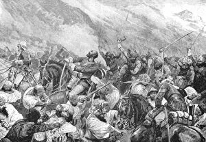 Richard Caton Woodville Gallery: The Afghan War, 1879: The Death of Major Wigram Battye in the Battle of Futtehabad