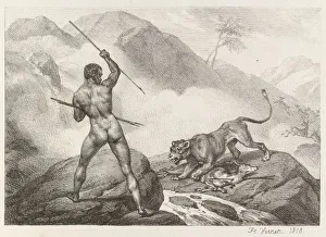 Horace Vernet Collection: African Hunter (Chasseur Africain), 1818. Creator: Horace Vernet (French, 1789-1863)