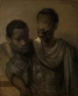 Images Dated 7th June 2019: Two African men, 1661. Creator: Rembrandt van Rhijn (1606-1669)