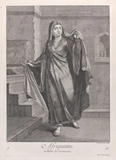 Afriquaine, en habit de Ceremonie, 1714-15 Creator: Unknown