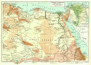 Map Making Prints: Afrique Du Nord-Est; Le Nord-Est Africain, 1914. Creator: Unknown