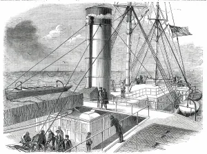 Cunard Prints: After-Deck of the Asia, 1850. Creator: Smyth. After-Deck of the Asia, 1850. Creator: Smyth